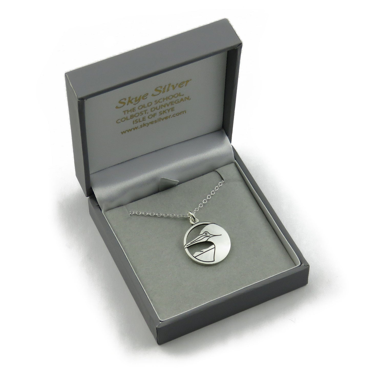Skye Gannet silver pendant necklace