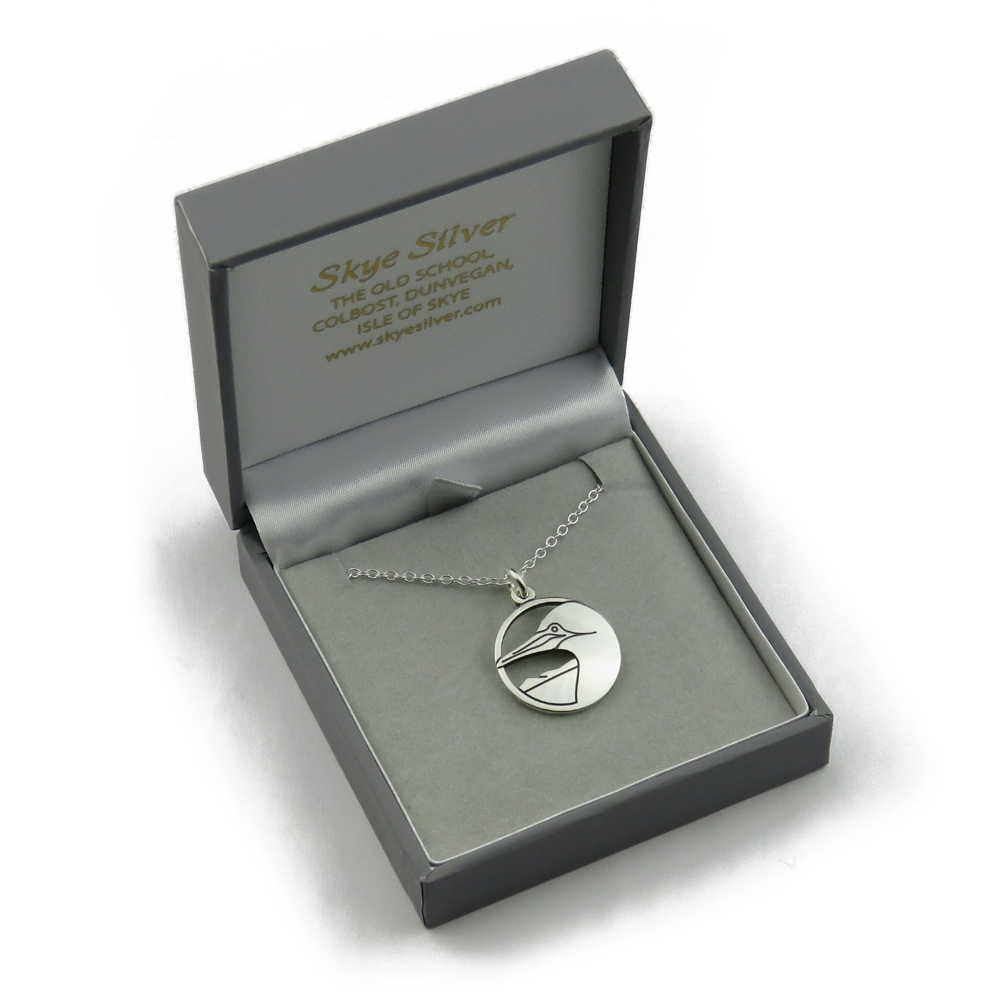Skye Gannet silver pendant necklace
