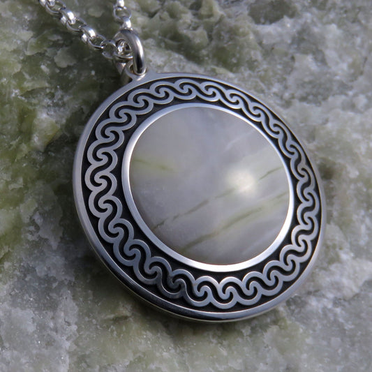 Skye Marble silver pendant necklace - stone #29