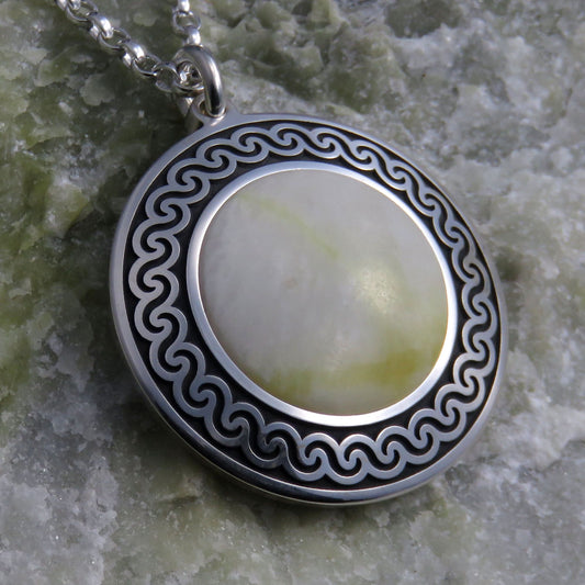 Skye Marble silver pendant necklace - stone #34