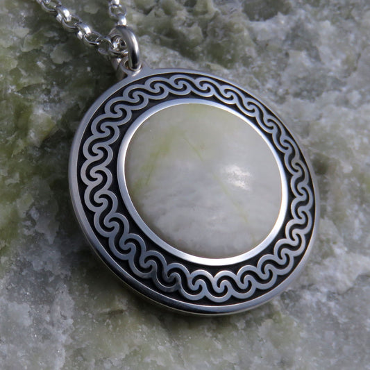 Skye Marble silver pendant necklace - stone #36