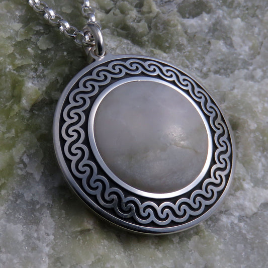 Skye Marble silver pendant necklace - stone #43