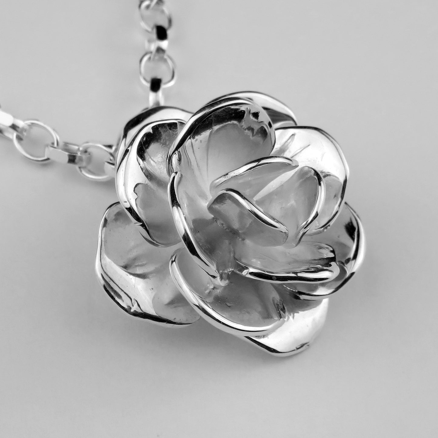 Skye Rose silver pendant necklace