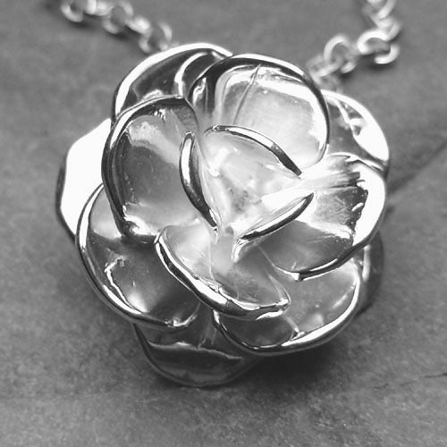 Skye Rose silver pendant necklace