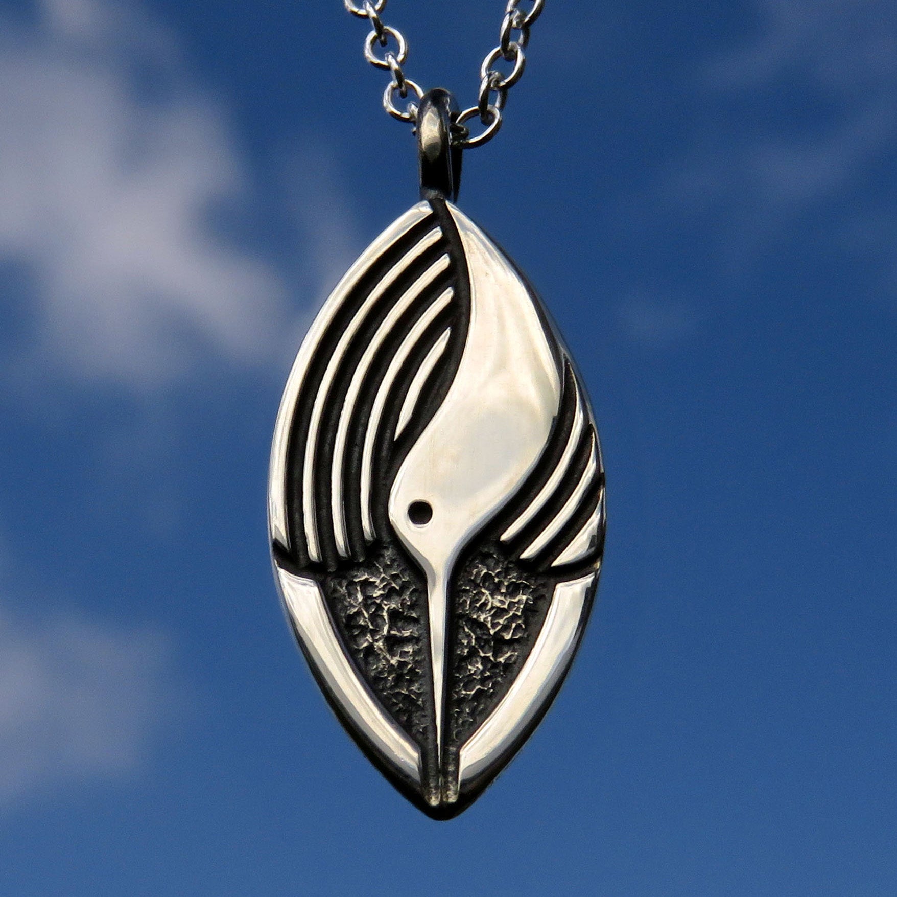The Snipe silver pendant necklace