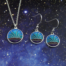 Northern Lights Pendant + Earrings set