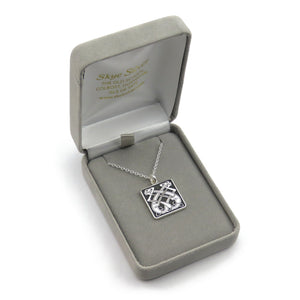 Celtic Dogs silver pendant necklace