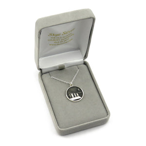 The Christmas Penguins silver pendant necklace