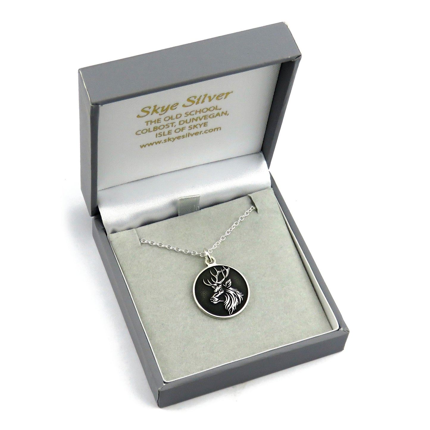 Images of Scotland - Stag silver pendant necklace
