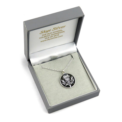 Images of Scotland - Thistle silver pendant necklace
