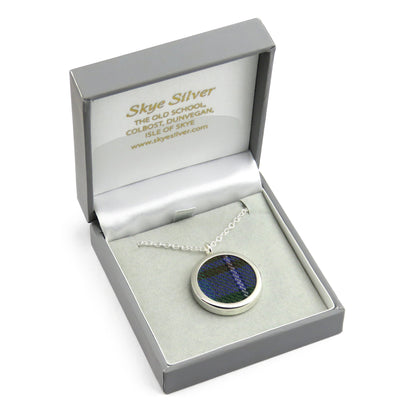 Isle of Skye tartan silver pendant necklace