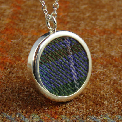 Isle of Skye tartan silver pendant necklace