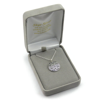 Kells Knotwork silver pendant necklace