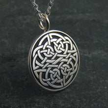 Kells Knotwork silver pendant necklace