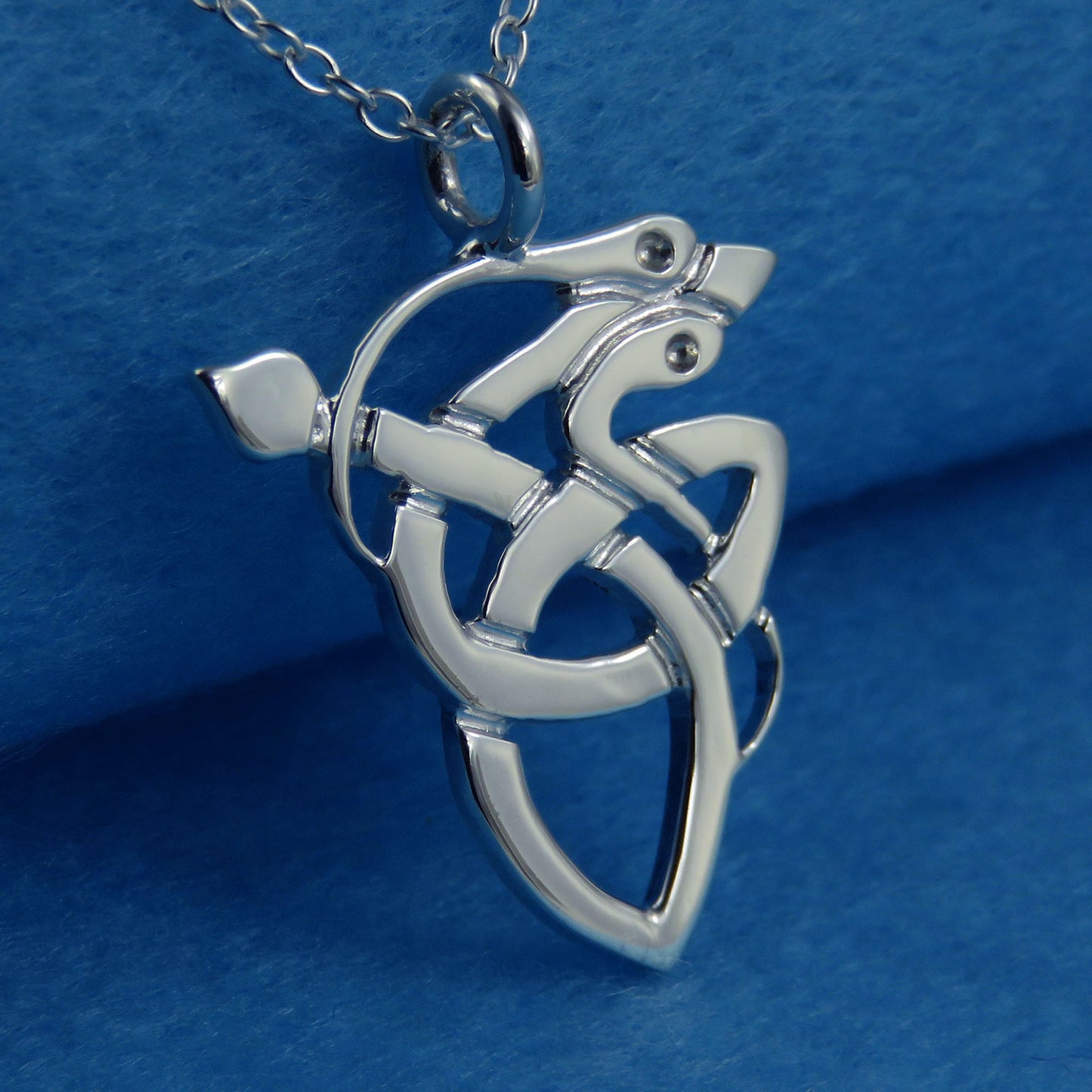 Kells Serpent silver pendant necklace
