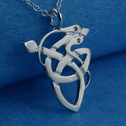 Kells Serpent silver pendant necklace