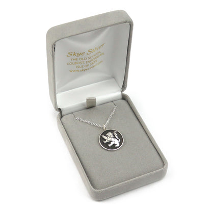 Scotland's Lion Rampant silver pendant necklace