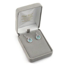 Scotland's Thistle enamel silver dangle earrings