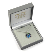 Skye Butterfly enamel silver pendant necklace