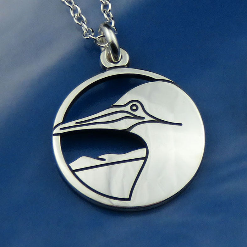 Skye Gannet silver pendant necklace