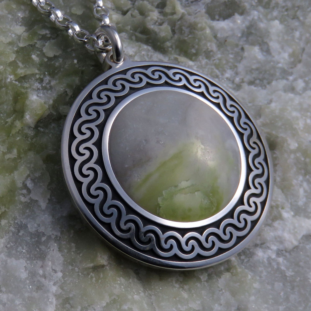 Skye Marble silver pendant necklace - stone #40