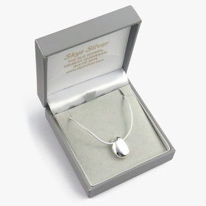 Skye Pebble silver pendant necklace