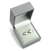 Skye Pebble silver stud earrings