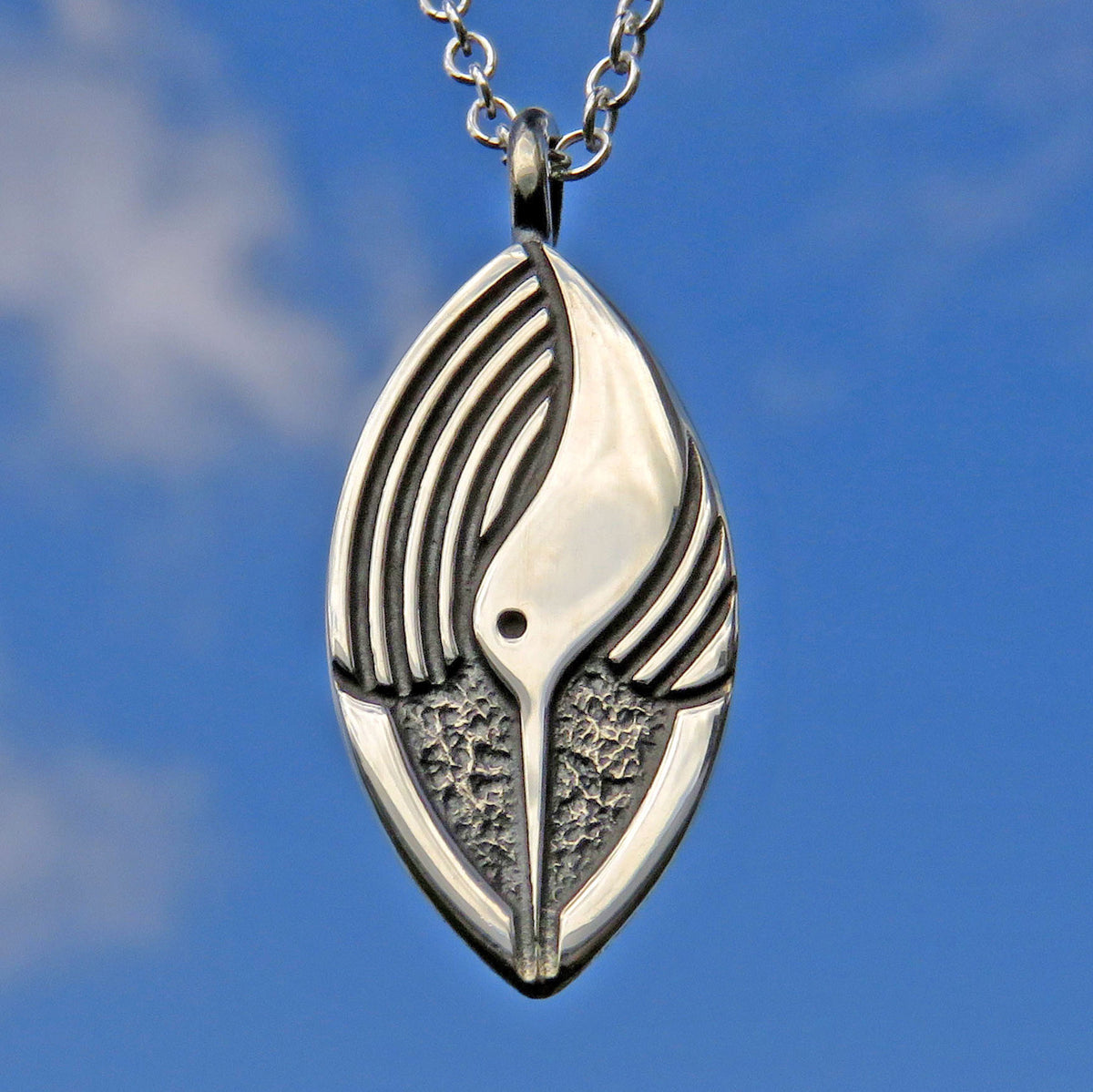 The Snipe silver pendant necklace