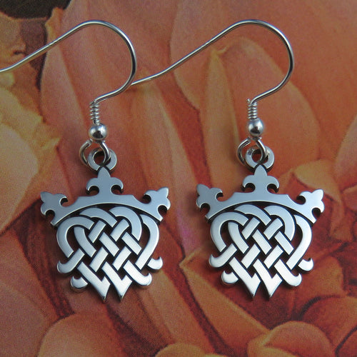 The Luckenbooth silver dangle earrings