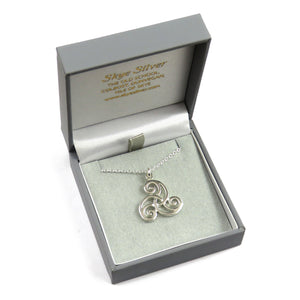Triskele Interlace Silver Pendant