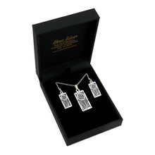 Mackintosh Rose Pendant & Earrings Set