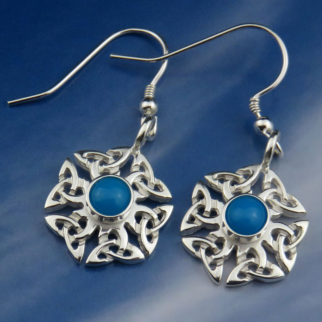 Turquoise birthstone earrings 780ED