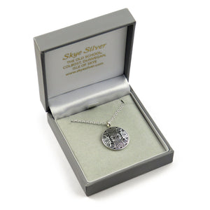 Birds from the Book silver pendant necklace
