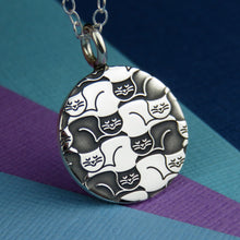 Cats furever silver pendant necklace