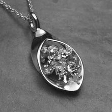 Coral Beach silver pendant necklace