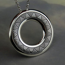 Cuillin Ridge silver pendant necklace
