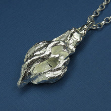 Driftwood silver pendant necklace