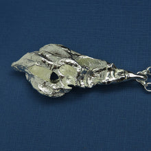 Driftwood silver pendant necklace