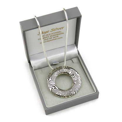 Fairy Ring 2 silver pendant necklace