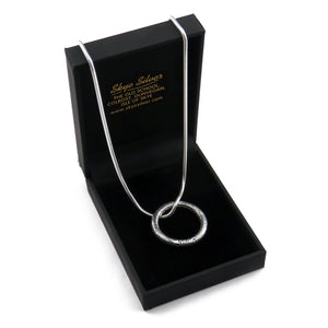 Fairy Ring silver pendant necklace with Pictish design