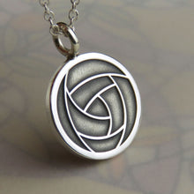 Glasgow Rose silver pendant necklace