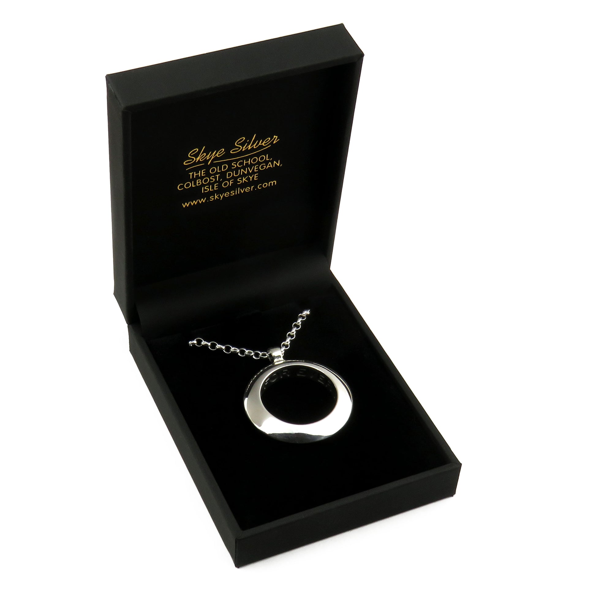 I will love you for ever silver pendant necklace