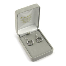 I Will Love You For Ever silver pendant necklace and dangle earrings set