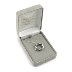 I will love you forever silver pendant necklace