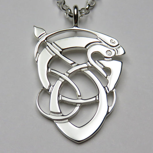 Kells Serpent silver pendant necklace