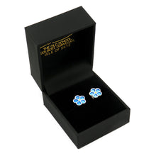 Little Forget-Me-Not enamel silver stud earrings