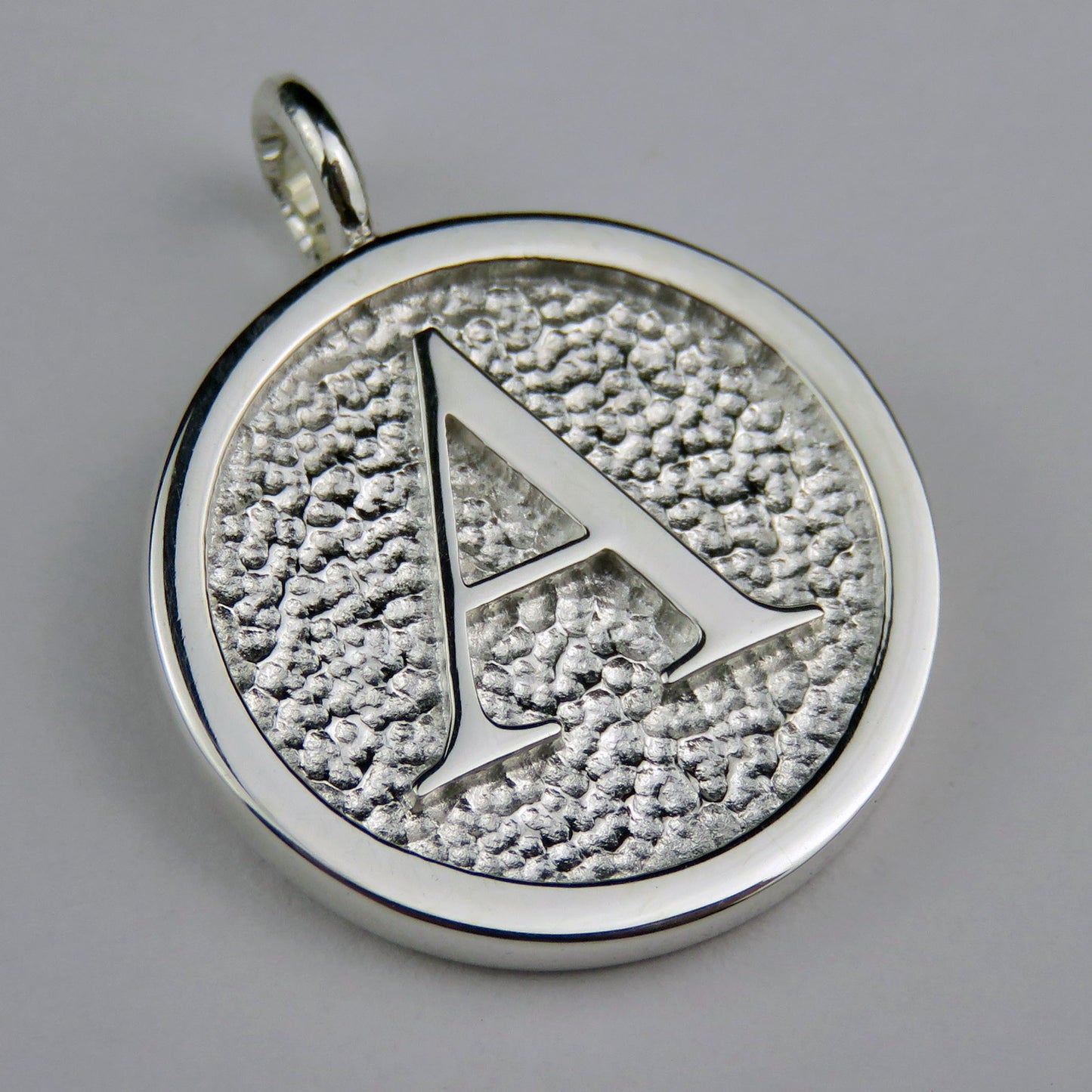 Lovely Letters initial silver pendant necklace - A