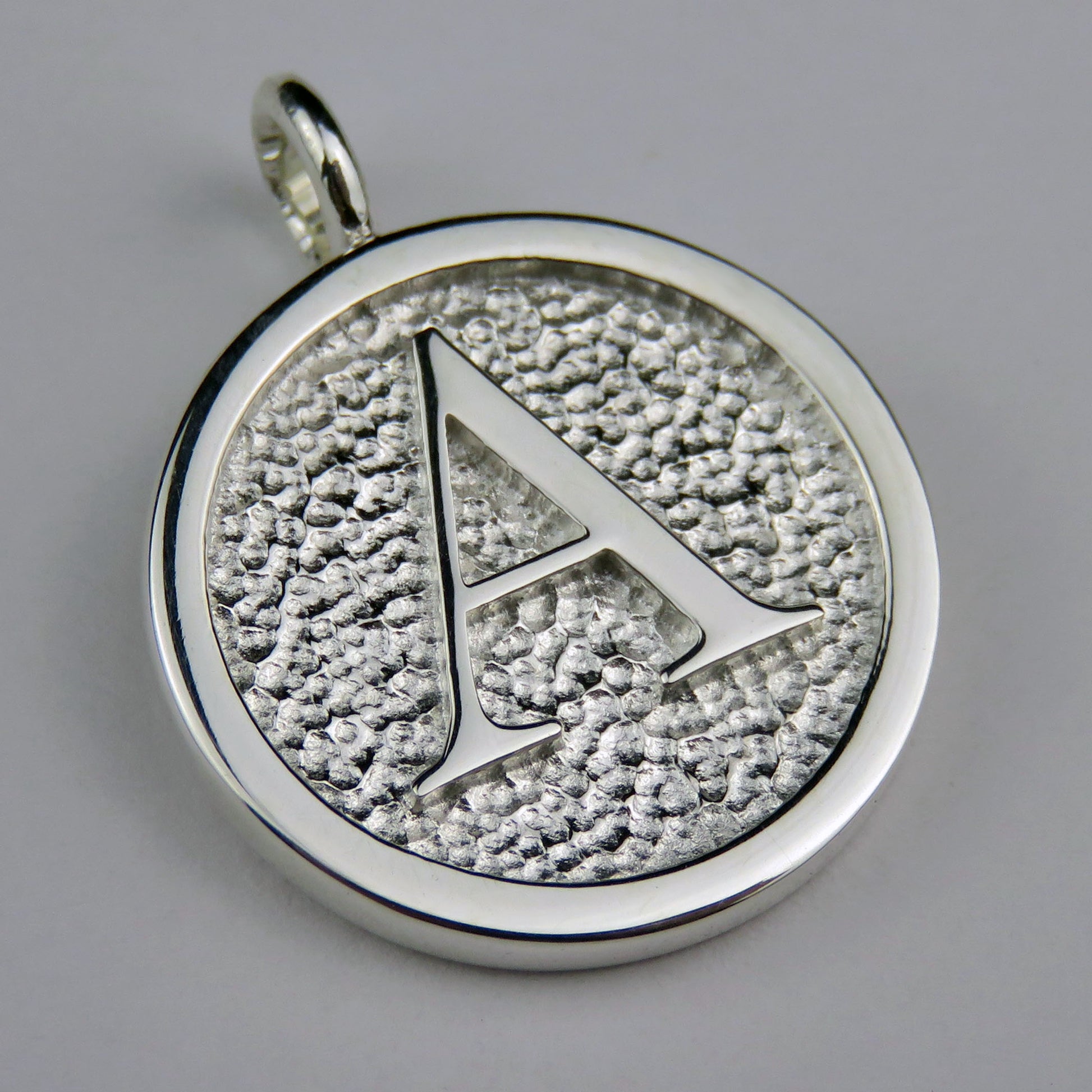 Lovely Letters initial silver pendant necklace - A