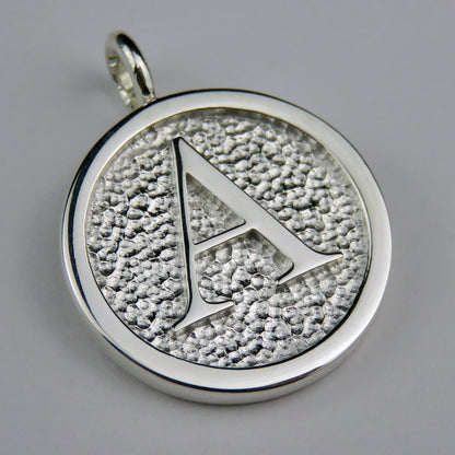 Lovely Letters initial silver pendant necklace - A