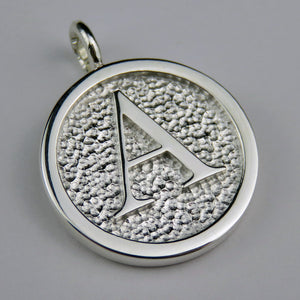 Lovely Letters initial silver pendant necklace - A